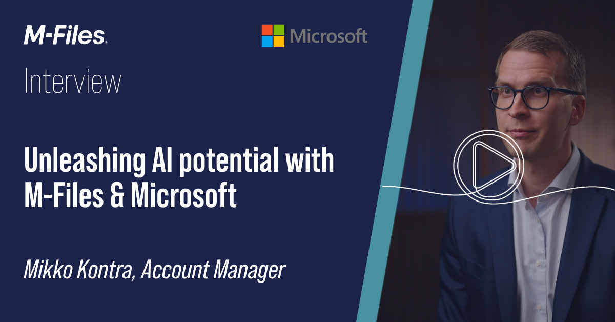 Unleashing AI potential with M-Files and Microsoft 365