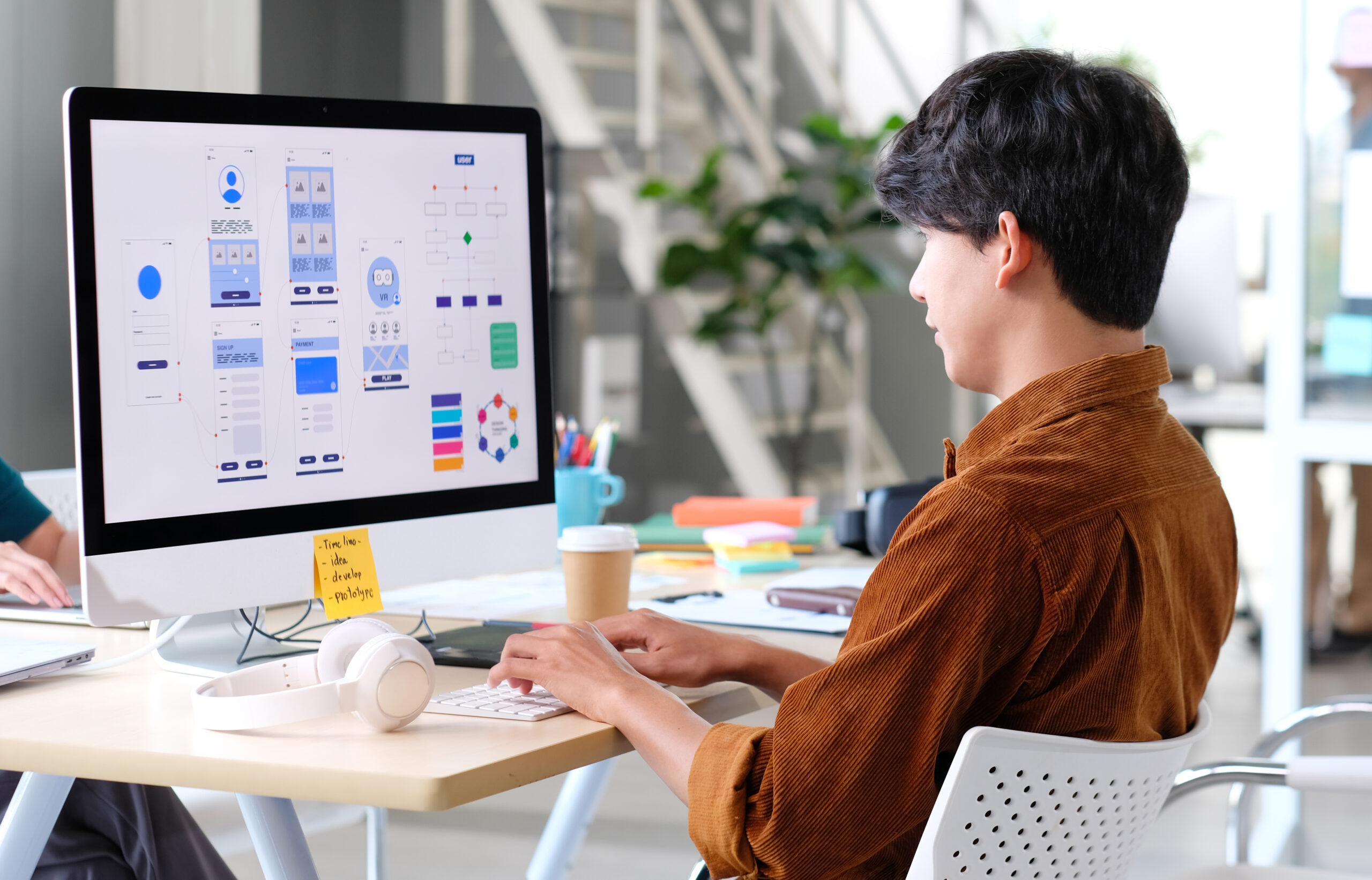 Nettsted, Designer,, Kreativ, Planlegging, Telefon, App, Utvikling, Mal, Layout, Rammeverk