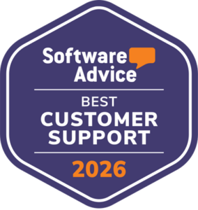 Software Advice 2026 badge for top-rated software
